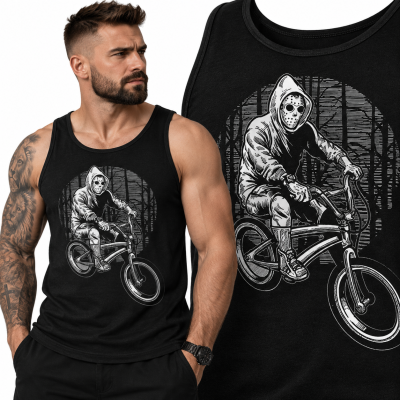 TANK TOP HORROR RIDE BIKE TO KILL